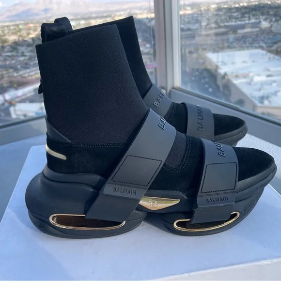 Balmain | Shoes | Balmain Bbold Sneakers Size 4 | Poshmark